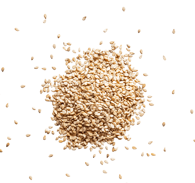 Ein kleines Häufchen Sesam