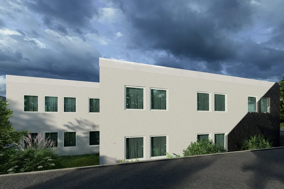 Gebäude des Johanneswerks Seitansicht in Oerlinghausen bei Bielefeld 