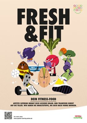 Poster zweite Highlightaktion 2023 Fresh and Fit von apetito catering
